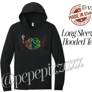 NWT PHISH HANDMADE HOODIE LONG SLEEVE TSHIRT WITH HOODIE Unisex